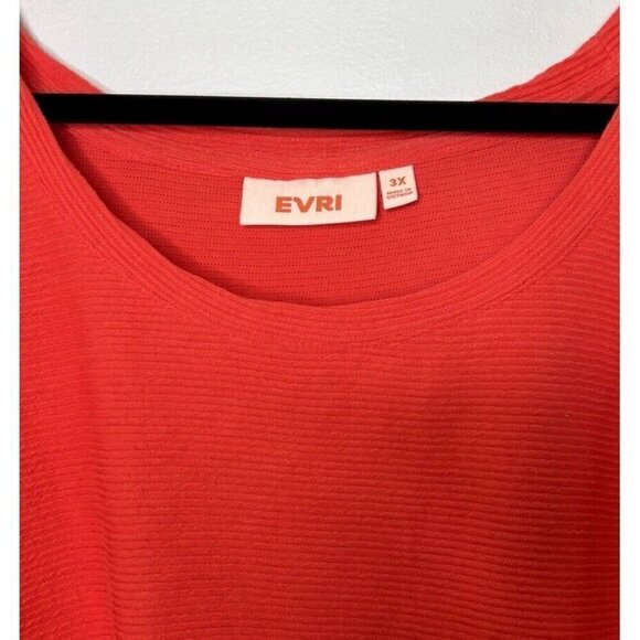 EVRI Red Tunic 3/4 Bell Sleeve Top Women’s Size 3X NWT - Picture 13 of 13